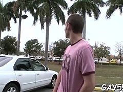 HD-video van een prachtige homo die zijn kleren wordt gescheurd