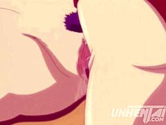 Hentai japonês sem censura com seios maduros e sexo de desenho animado