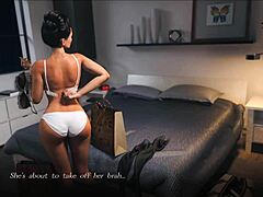 Jeu POV avec sexe interactif en 3D: la propriétaire Milf fait une branlette et plus encore