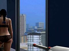 ความสนุกแบบ 3some กับ Sims 4s เวอร์ชั่นการ์ตูนของข้อเสนอ