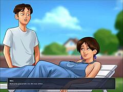 Summertime Saga: Göğüslü bir MILF ile sıcak bir Hentai oyunu