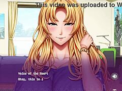 Visual novel adventure with mature Japanese milf and her busty companion