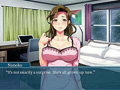 Moglie MILF viene dominata da un enorme cazzo nero in una visual novel