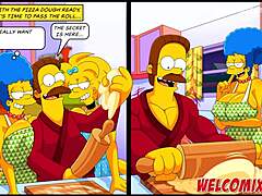 Marge Simpsons smyslné anální dobrodružství v hardcore kresleném pornu