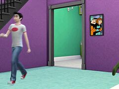 Danny Phantom's wild encounter with his animated mom in Sims 4