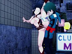 Midoriya Izuku intenzív hármasban játszik a My Hero Academia hentai-ban