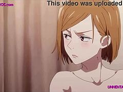 MILF roșcată cu țâțe mari primește un cocoș mare în acest anime hentai