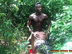 Hardcore sex in the African forest with my stepmother