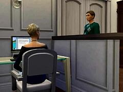 Rajzfilm csaj Tammys nagy mellek felkeltik a figyelmet a Sims 4-ben