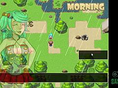 Muscle hunk and housewife take turns riding in the first installment of this cartoon porn game